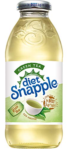 Snapple Diet Peach Iced Tea, 16oz Bottle (Pack of 8, Total of 128 Fl Oz) 16