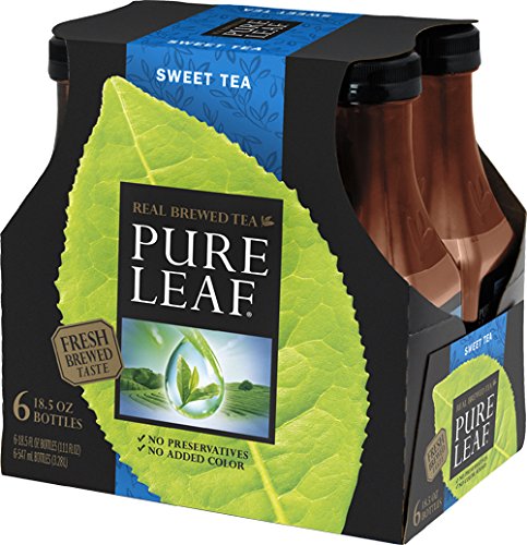 Pure Leaf Iced Tea, Unsweetened Black Tea, 18.5 Oz Bottles (12