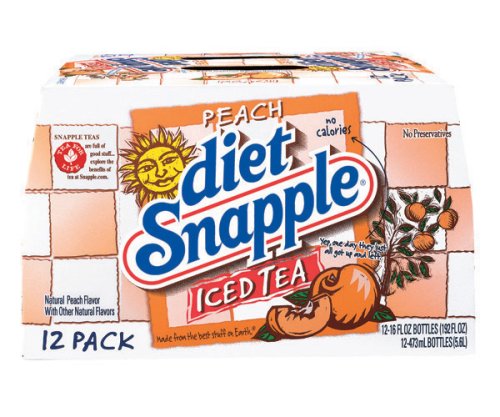 Diet Snapple Peach Tea, 16 Fl. Oz. 