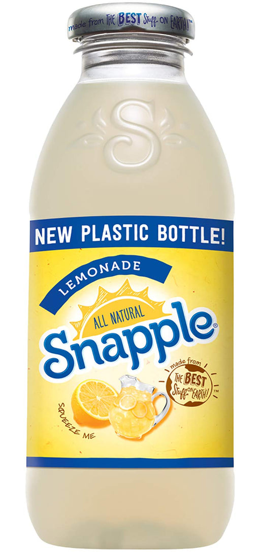 Snapple - Lemonade - 16 fl oz (24 Plastic Bottles) Lemonade 16 Fl Oz (Pack of 24)