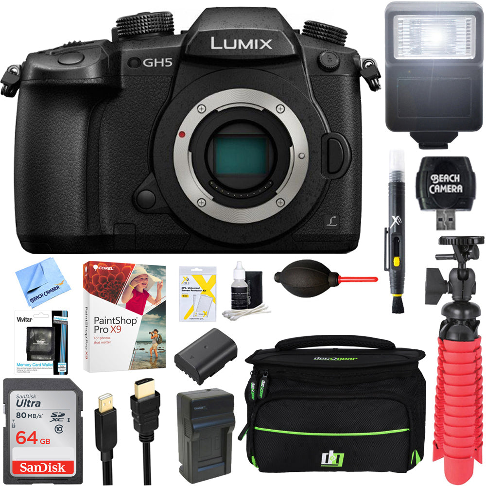 Stralend Nevelig onbekend Panasonic LUMIX GH5 Digital Camera w/ WiFi (Body) + 64GB Flash Memory —  Shop Smart Deals Online