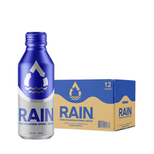 24 Pack) RAIN Pure Mountain Spring Water