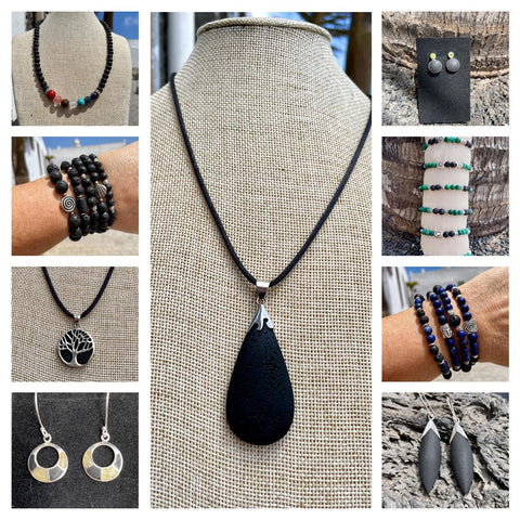 Buy Lava Rock Necklace, Viking Jewelry for Men and Women, Natural Lava Stone  Diffuser Necklace, Aromatherapy Jewelry, Spiritual Gifts Online in India -  Etsy