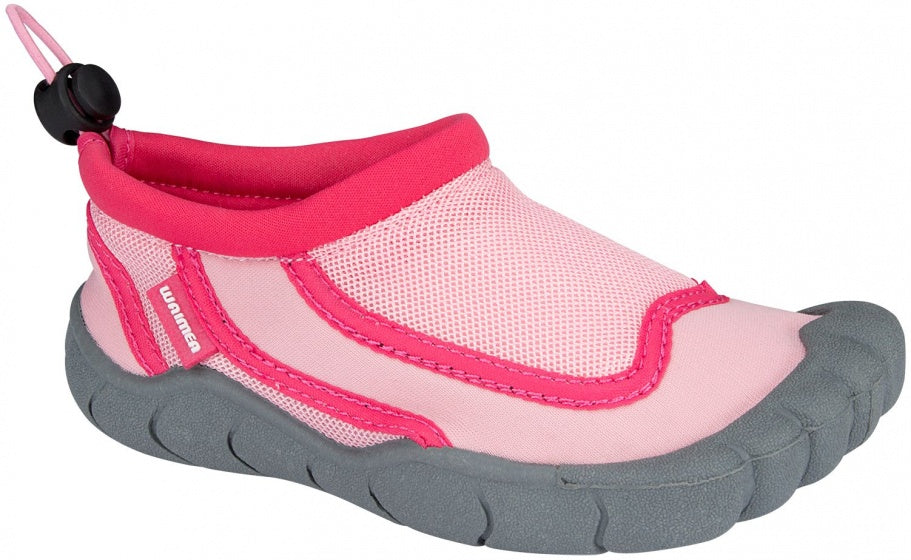 japon Stevig Dynamiek waterschoenen Foot Print meisjes roze/grijs mt 27