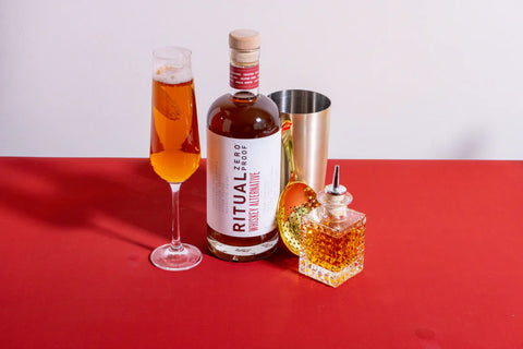 Bourbon Champagne Mocktail