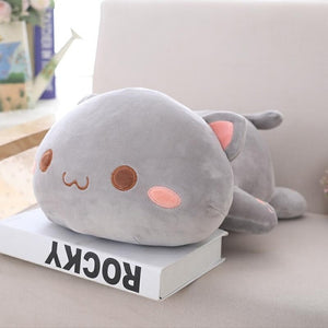 lying cat plush