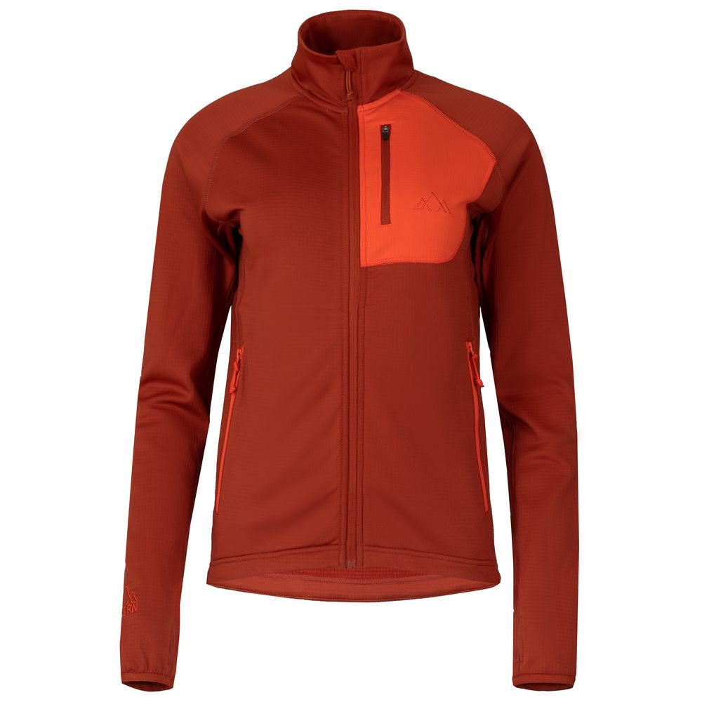 Fjern  Womens Vandring Stretch Fleece Jacket (Teal/Orange)