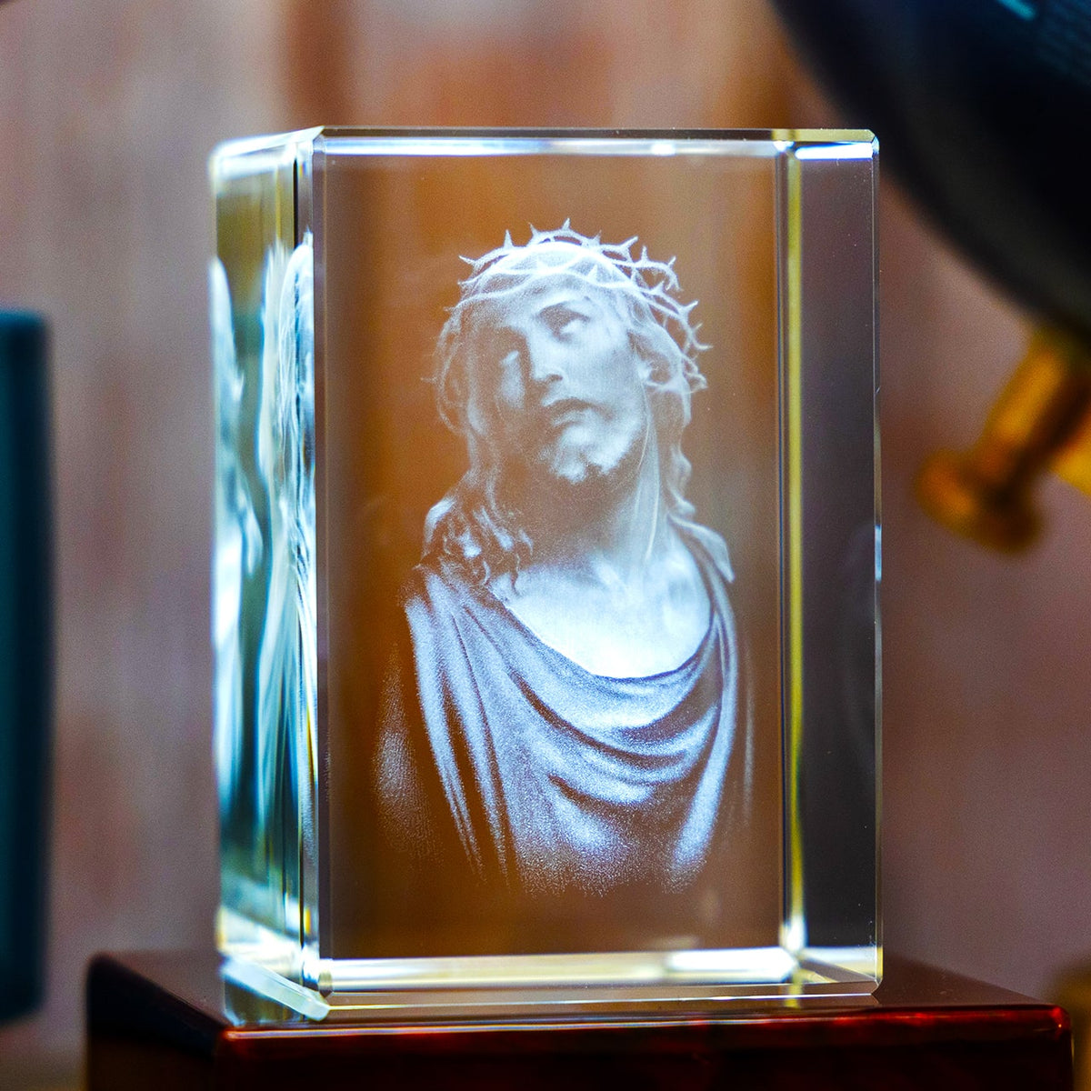3D Crystal Jesus, Photo Engraved Glass | 3D Laser Gifts