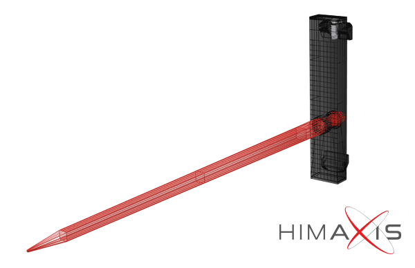 Hook-On Hay Spears for Pallet Forks from Himac Attachments