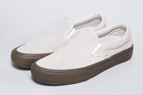 vans slip on pro off white