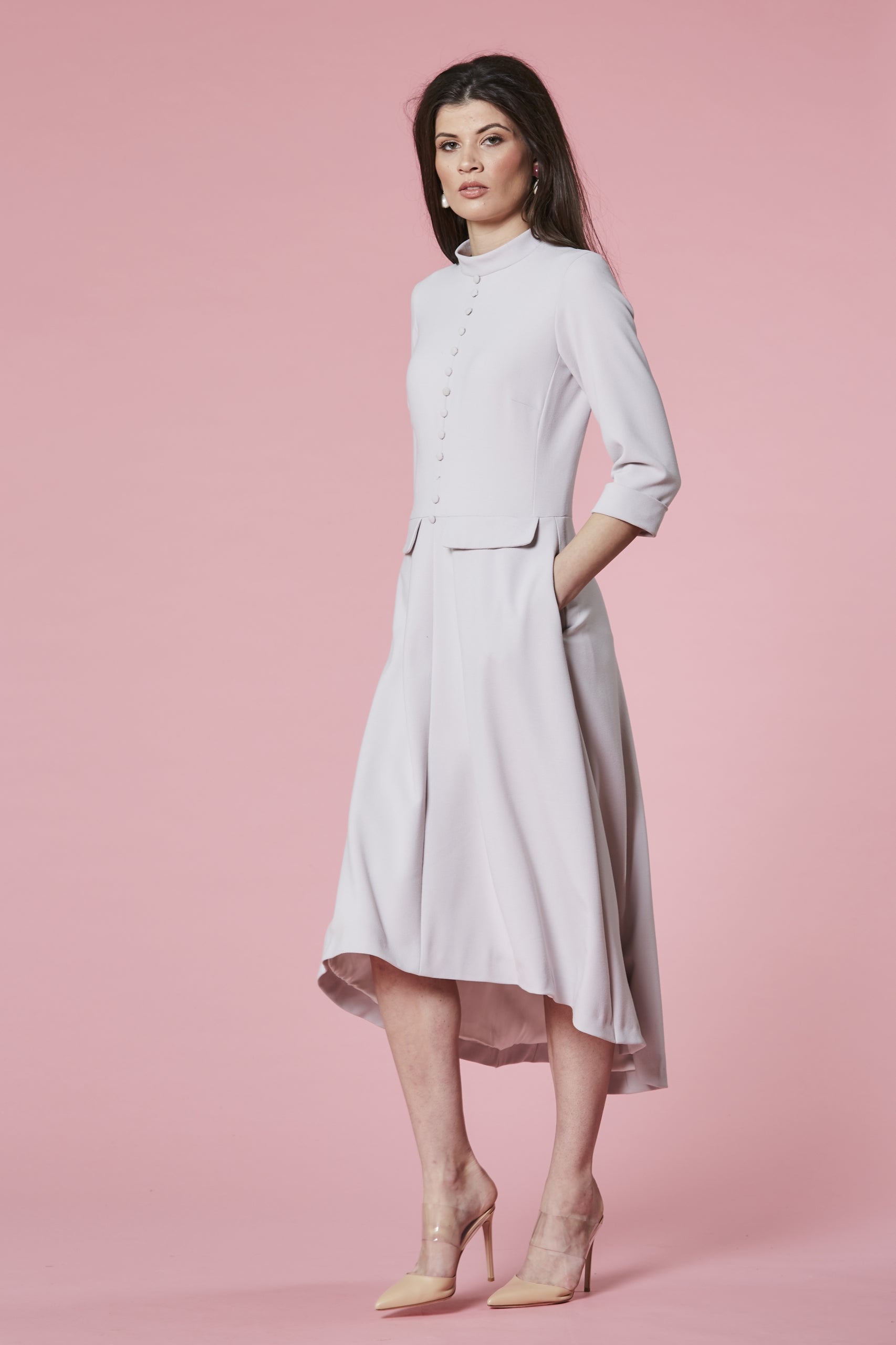 Lilac coat dress – Claire Mischevani