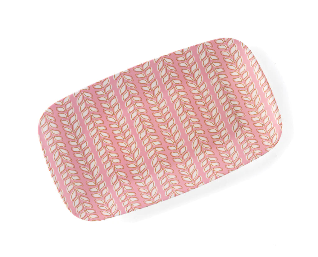 Primavera Melamine Large Oblong Platter - Pink
