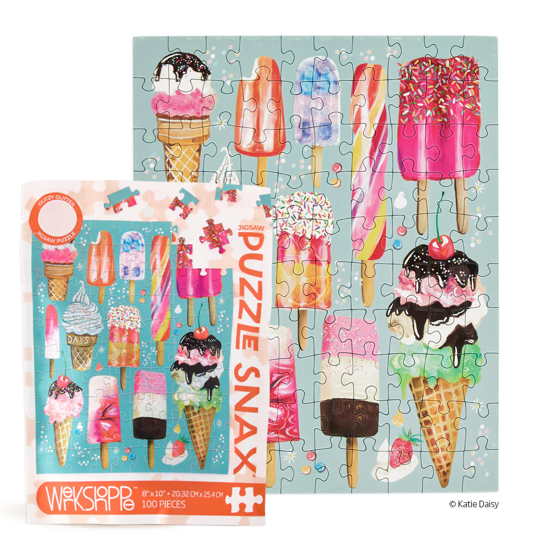 Werkshoppe - Jigsaw Puzzle Snax Pouch - Ice Cream & Pops
