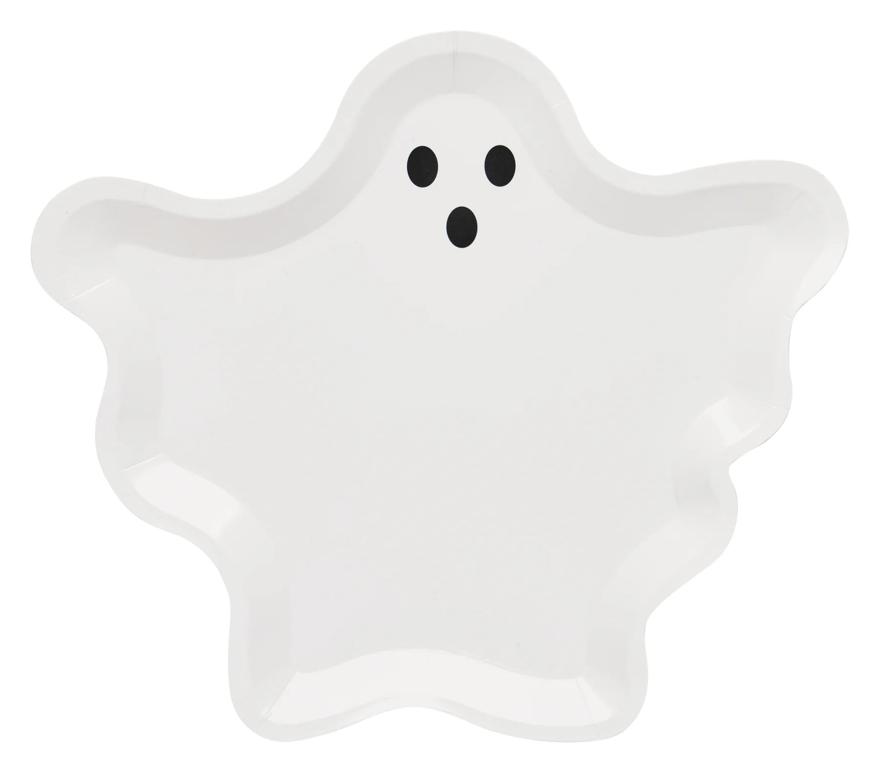 Sophistiplate - Ghost Die-Cut Boo Treat Paper Plates