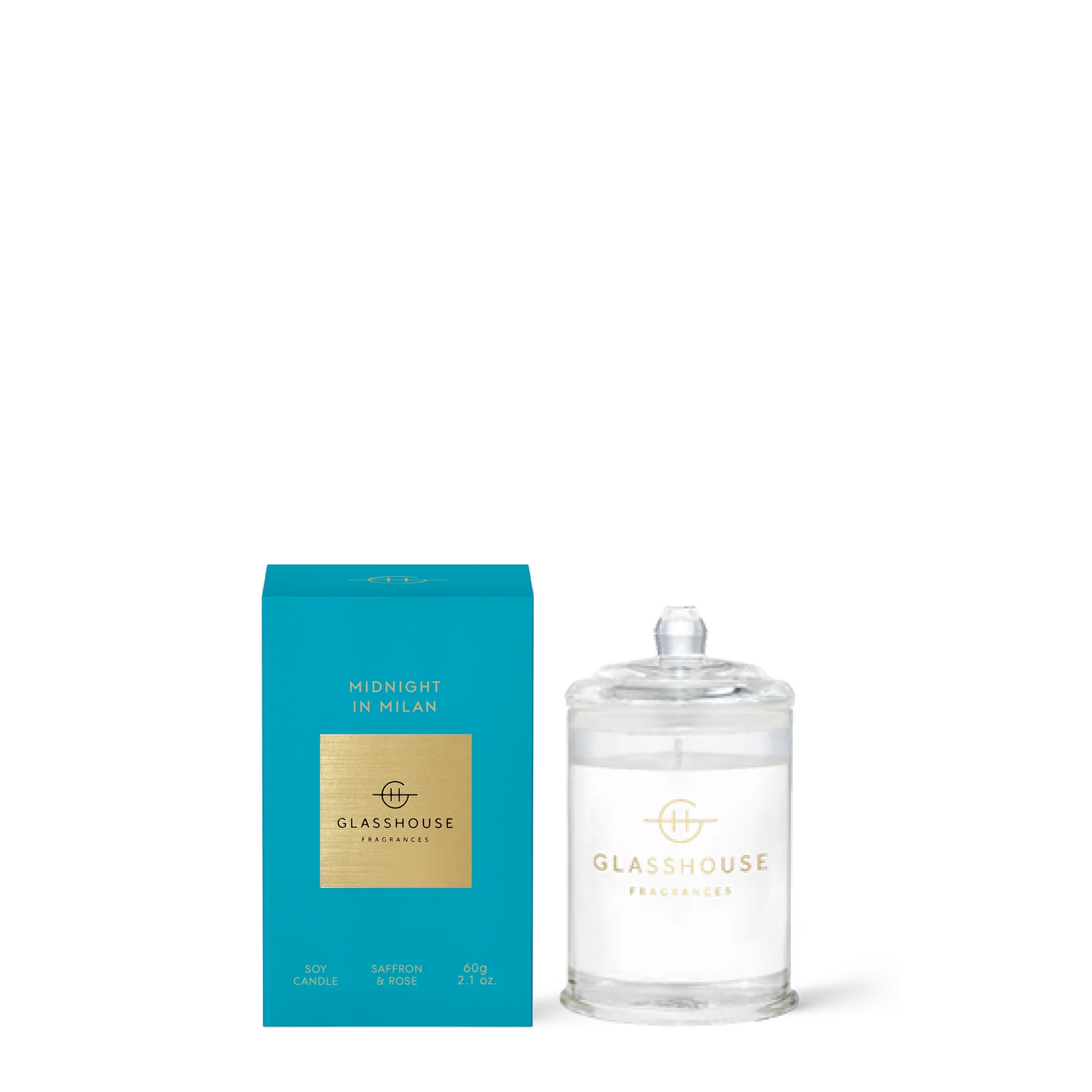 Glasshouse Fragrances - Scented Soy Candle - Midnight In Milan