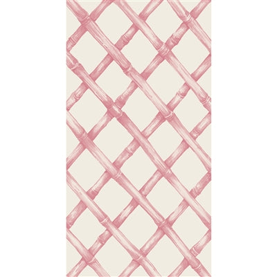 Hester & Cook - Pink Bamboo Lattice Guest Napkins