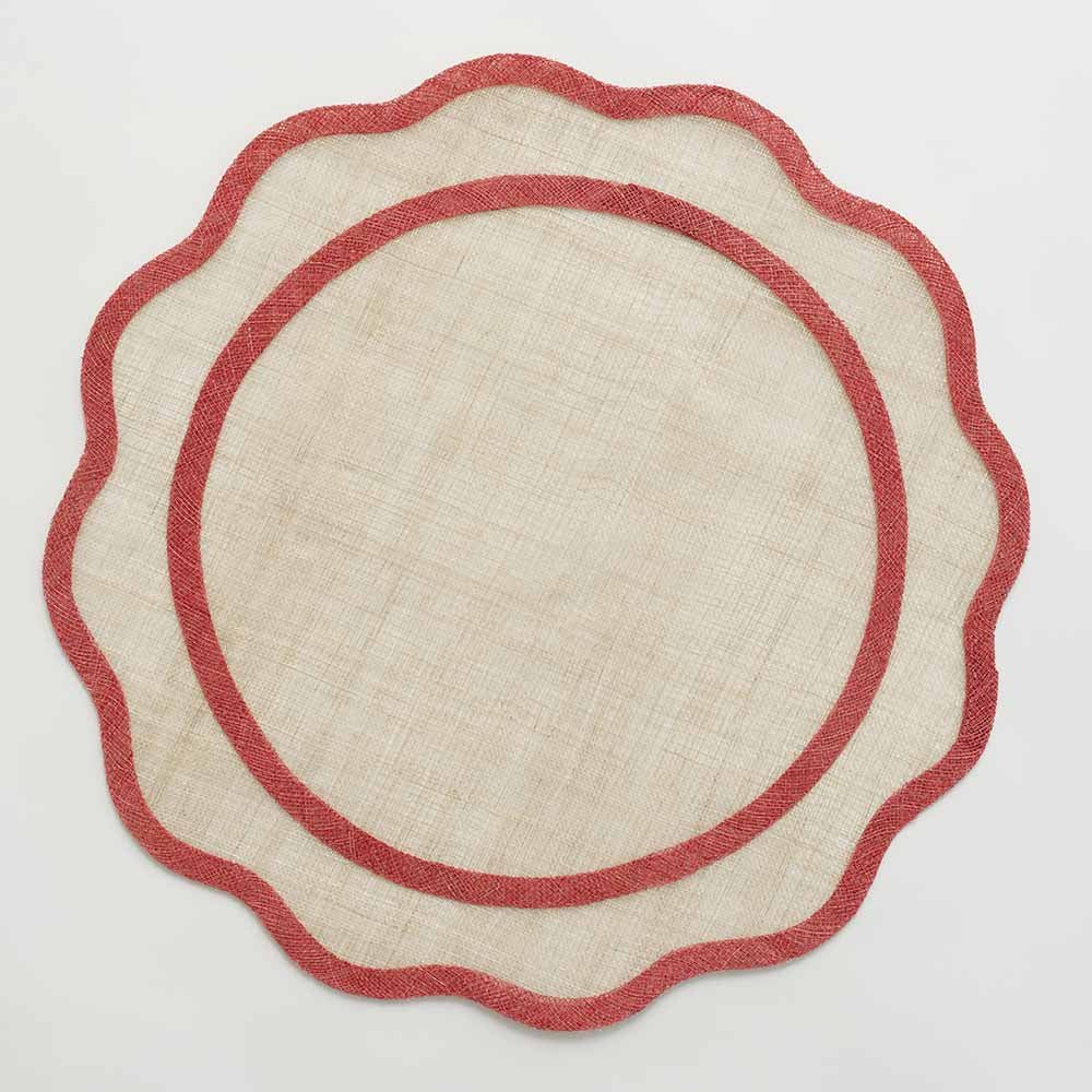 Tobacco Leaf Scalloped Paper Placemats by Lucy Grymes