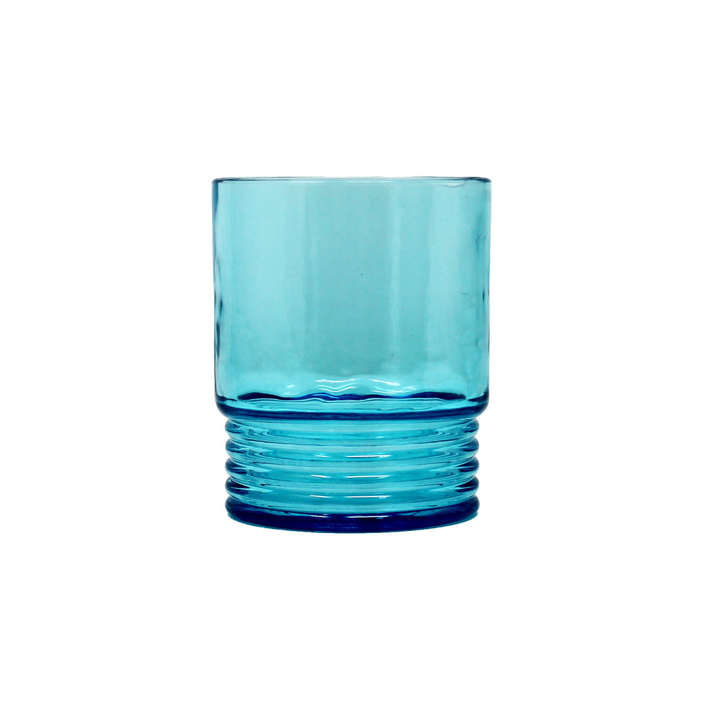 Le Cadeaux Shatter-Resistant Fleur Wine Glasses in Blue, Set of 6