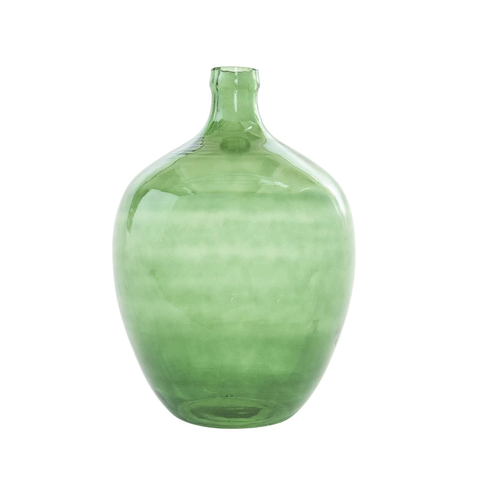 Vintage Glass Green Bottle