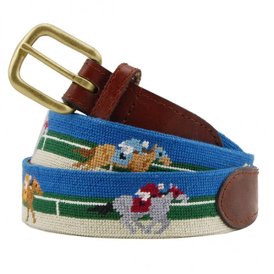 Smathers & Branson Boys' Yellow Lab Needlepoint Belt –