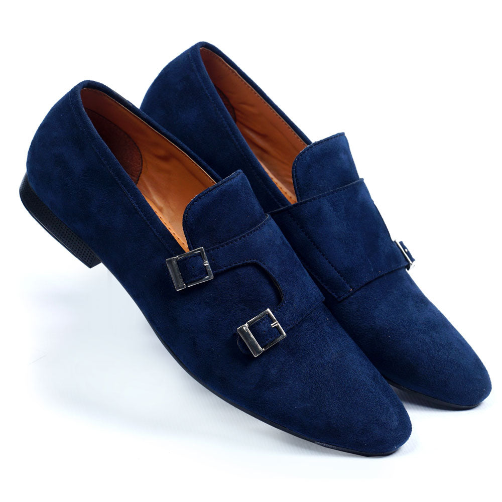 NICHE Blue Velvet Double Monk SLIP-ONS