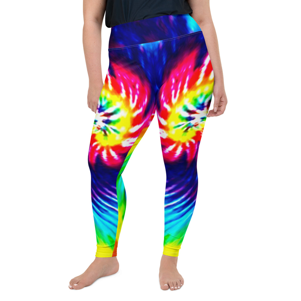 Pastel Tie Dye Plus Size Leggings