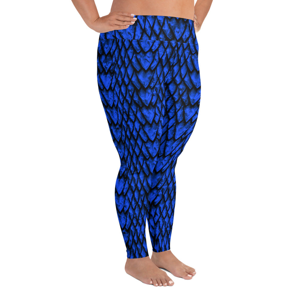 Amethyst Dragon Scale Plus Size Leggings – Stonecrowe Trading Co.