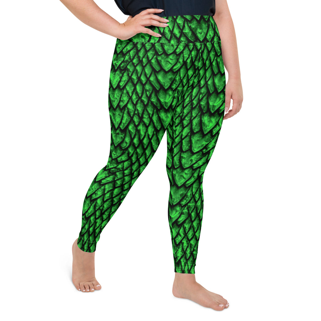 Amethyst Dragon Scale Plus Size Leggings – Stonecrowe Trading Co.