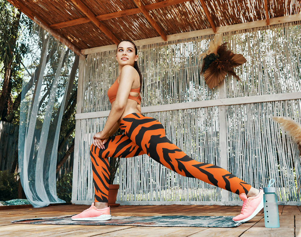 Bengal Tiger Stripe Plus Size Leggings – Stonecrowe Trading Co.