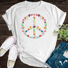 Load image into Gallery viewer, Garden Peace Sign Tee
