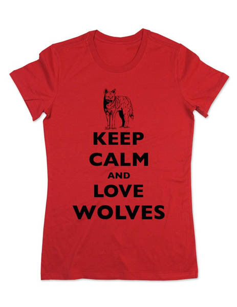 Keep Calm And Love Wolves - Women & Men Shirt – wallsparks