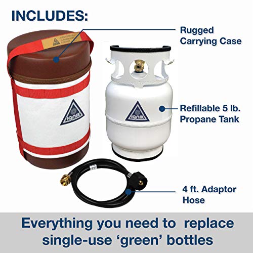 When you choose the Ignik Gas Growler, you're also choosing quality and peace of mind. The tank comes with a 12-year valve certification and a manufacturer's warranty, ensuring customer satisfaction. With its excellent portability, convenience, and sustainability, the Ignik Gas Growler is sure to become your go-to propane solution. Don't settle for anything less when it comes to heating and cooking on the go. Description by ChatGPT.