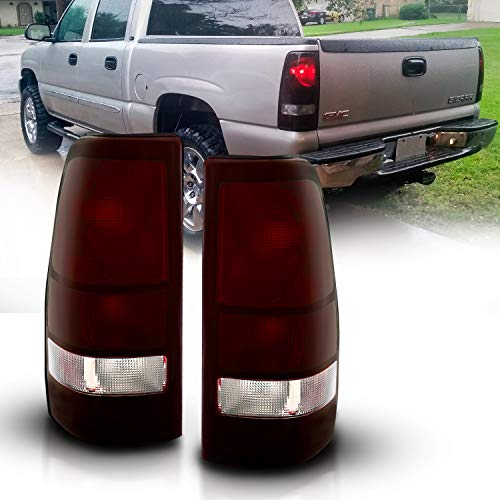 Photo 1 of  Dark Red Replacement Brake Tail Lights For 1999-2002 Chevy Silverado : 99-06 GMC Sierra - Passenger Right and Driver Left Side