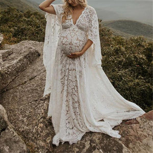 loose lace wedding dress