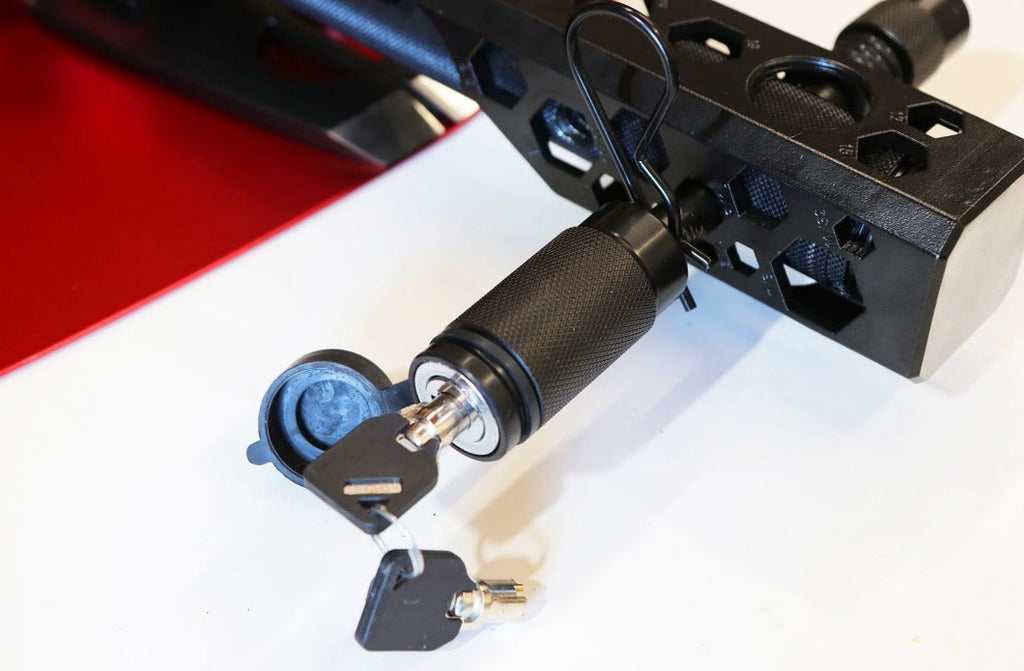 Rockworkx tow hitch multi tool lock