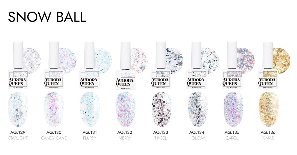 Aurora Queen Glitter Full Set - 160 Color Set