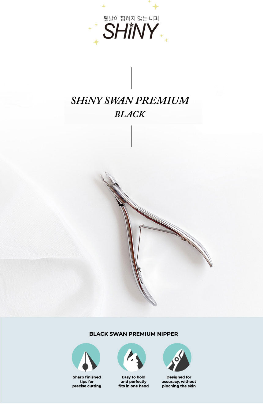 shiny black swan premium nippers