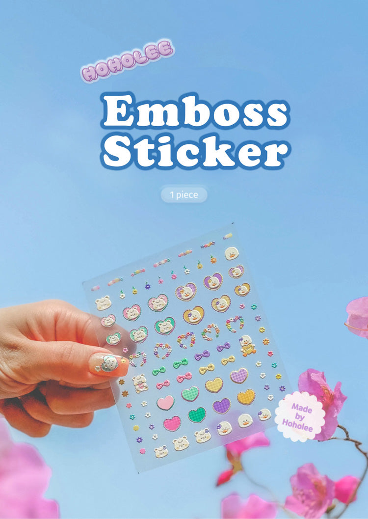 Hoholee Emboss Stickers