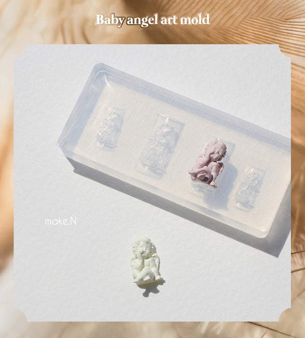Make.N 3D Baby Angel Art Mold
