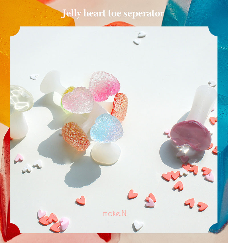 Make.N Jelly Heart Toe Separators