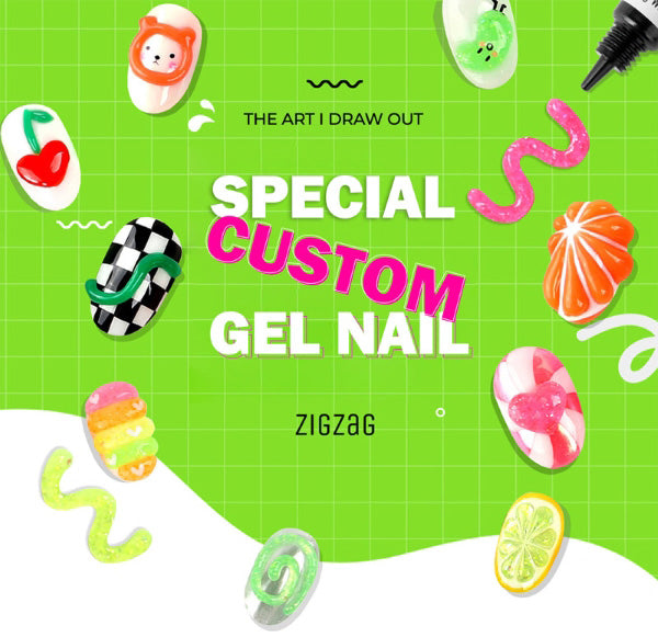 Jello Jello Zig Zag 3D Art Gel Full Set