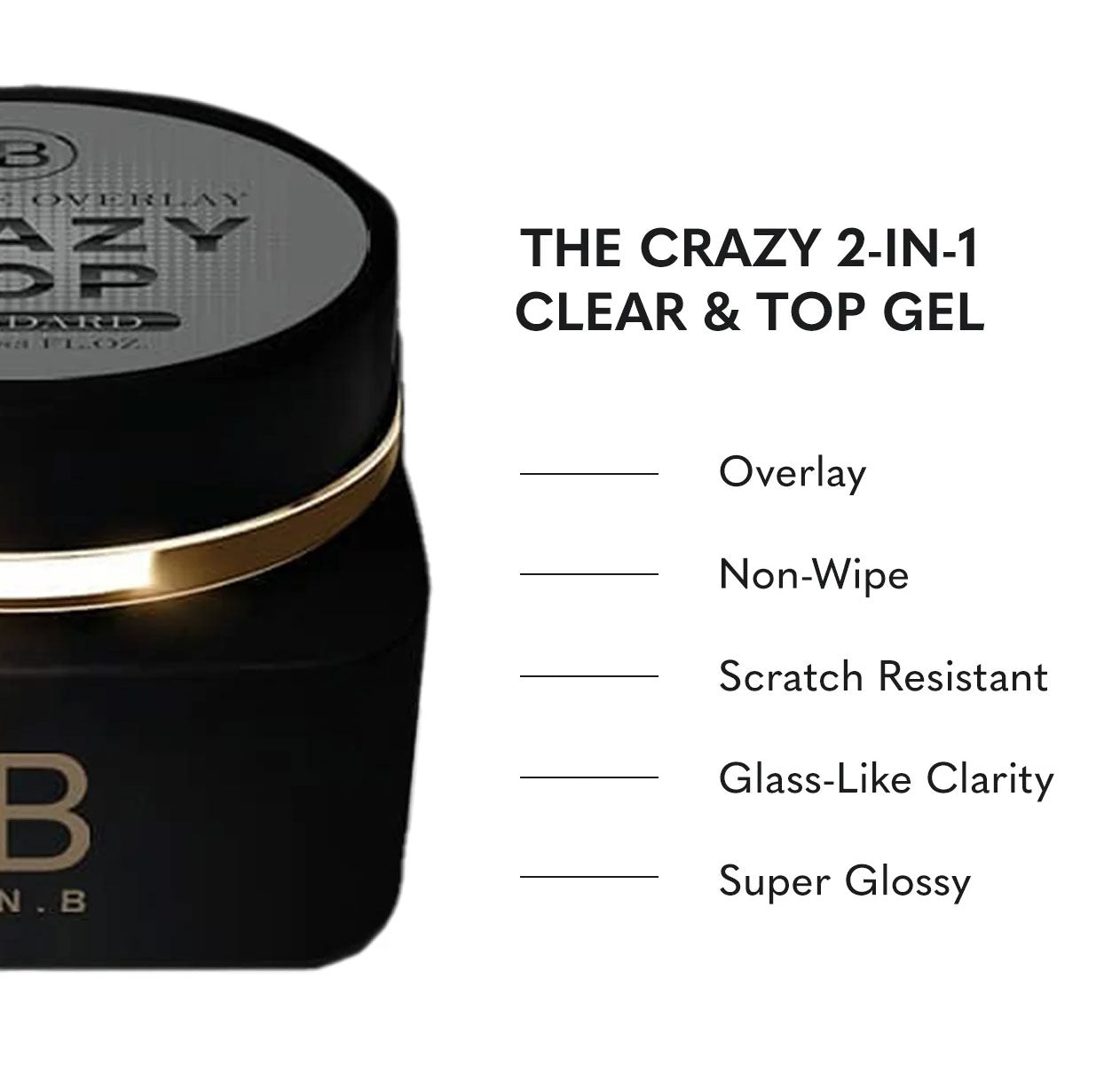 JIN.B Tiara Clear Fix Gel - 40g, Korean Nail Supply for Europe