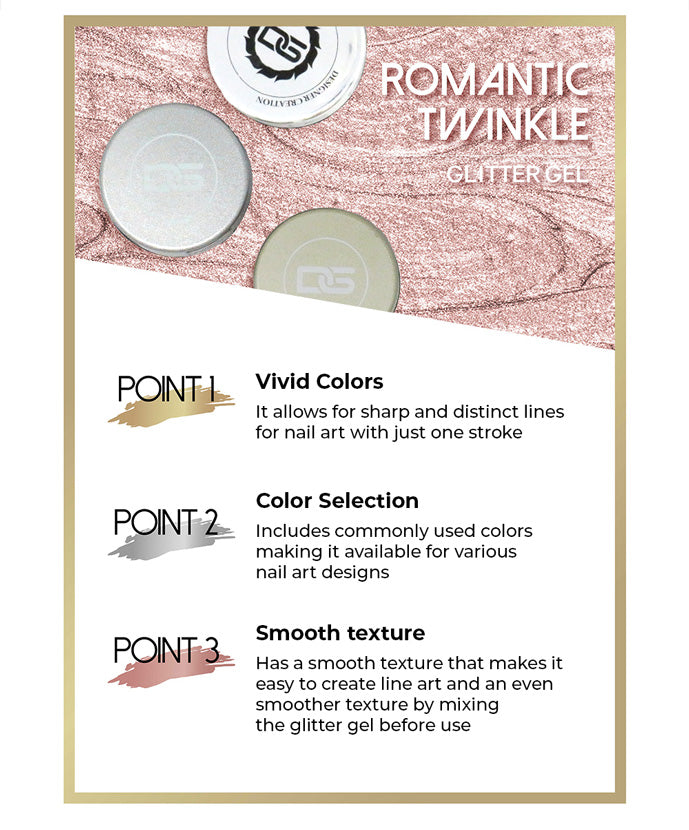 Dgel Romantic Twinkle Gel - 3 Color Set