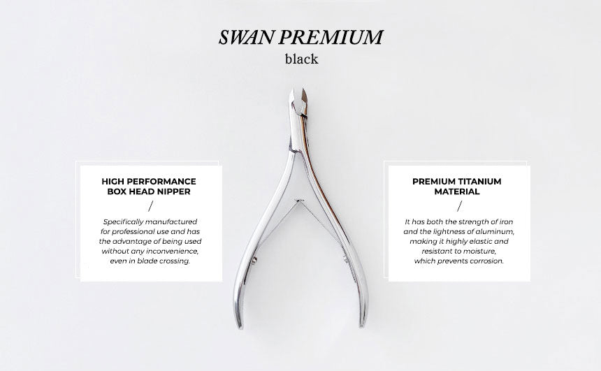 shiny black swan premium nipper