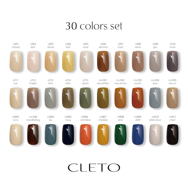 Cleto 30 Colors Set Singles