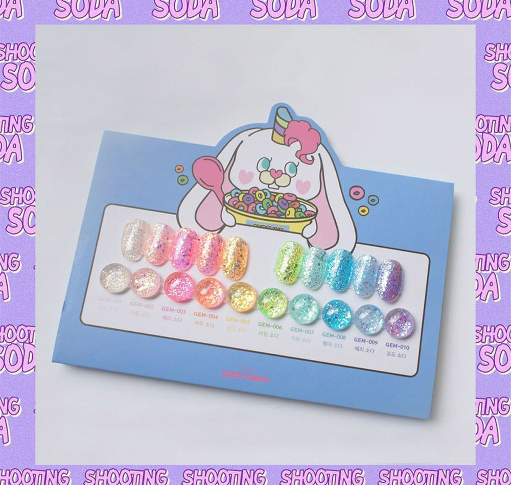 Tiny Shooting Soda Collection -  10 Glitter Set