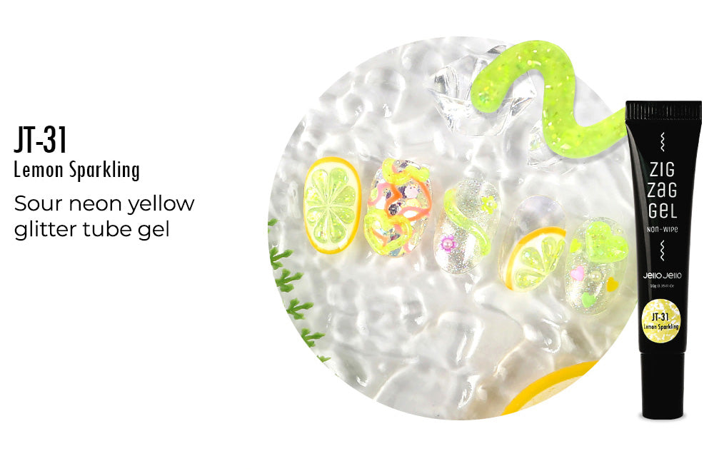 Jello Jello Zig Zag 3D Art Gel JT-31 Lemon Sparkling