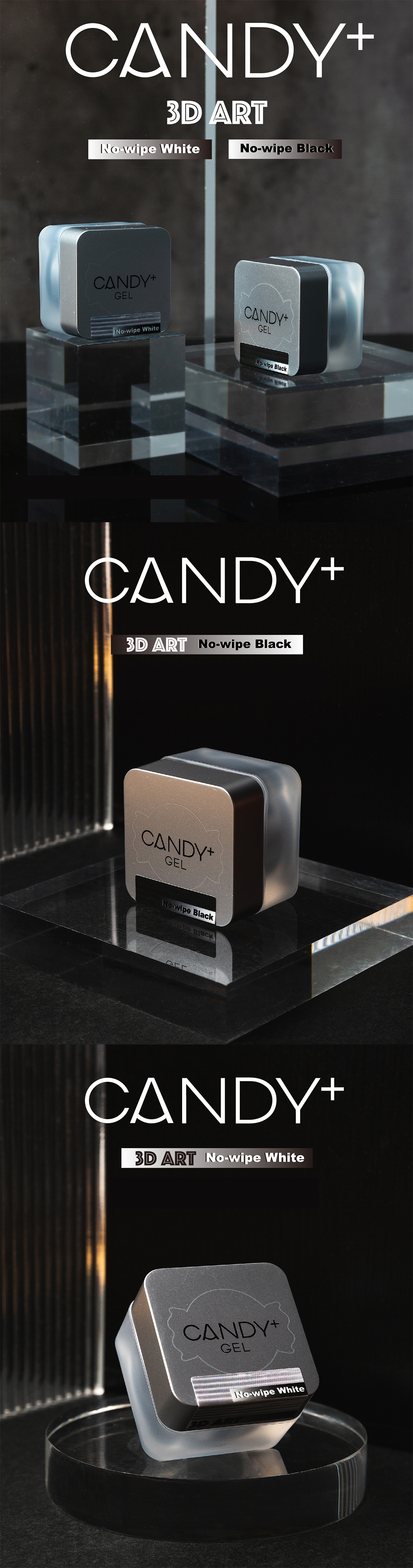 Candy+ 3D Art Non-Wipe Black