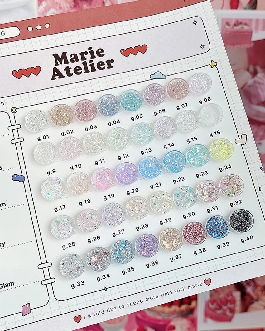 Marie Atelier 40 Glitter Color Full Set
