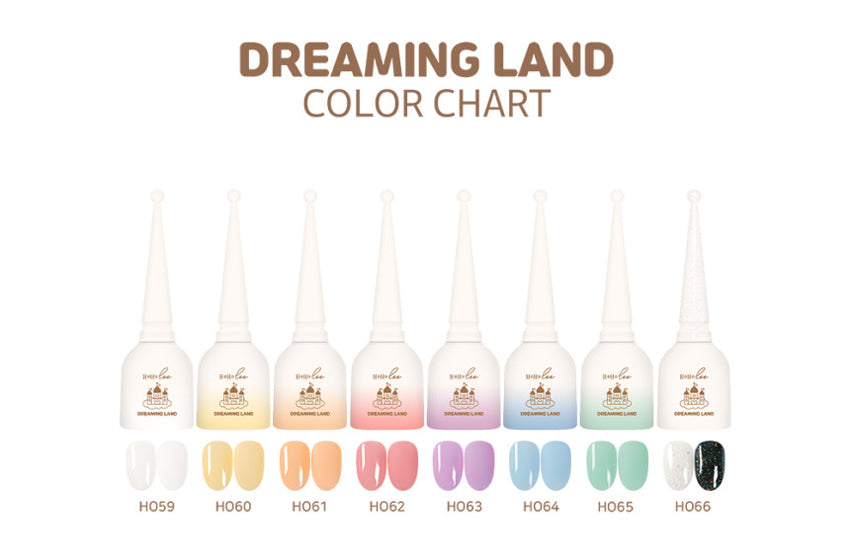 HoHoLee Dreaming Land Collection - 7 Syrup & 1 Glitter Gel Set